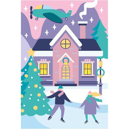 Картина по номерам на холсте с подрамником Зимнее утро, 20 30 см