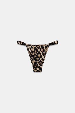 BRAGUITA BIKINI CORTINILLA ESTAMPADO ANIMAL / Leopardo - Zara фото 5