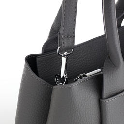 Сумка женская тоут TEXTURA на молнии, 32×12×24 см, серая