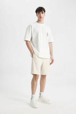 Regular Fit Duz Paca Cepli Basic Duz Sort