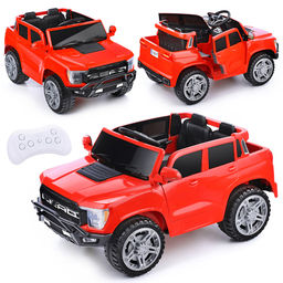 Электромобиль "Городской гигант" на аккумуляторе, с р/у управлением, в коробке (красный)