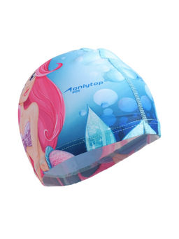 Шапочка для плавания ONLYTOP Swim «Русалка», детская, тканевая, обхват 46-52 см