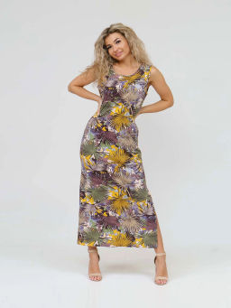 Сарафан женский, цвет бежевый коричневый