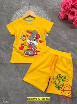 Детский костюм двойка шорты и футболка