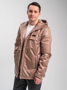 Костюм на флисе "Деми" бежевый-серый