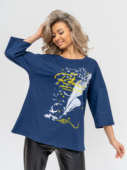 897 Футболка "Темно-синий"