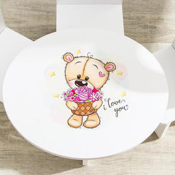 Мебель деревянная «Романтик. Мишутки», стол, стулья