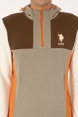 Erkek Krem Sweatshirt - U.s. polo assn фото 6