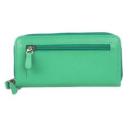 Портмоне женское Cayman-405л н/к, 3 отд, 11 карм, на молнии, зеленый ярк флотер (125) 185336  фото 2