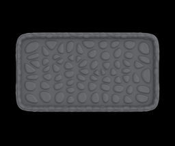 Цена за 2 шт. Лоток для обуви "Камни" 710*390*25мм АП360