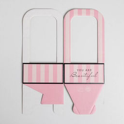 Коробка-переноска для цветов Розовая, 12 см 12 см 22 см - Дарите счастье фото 4