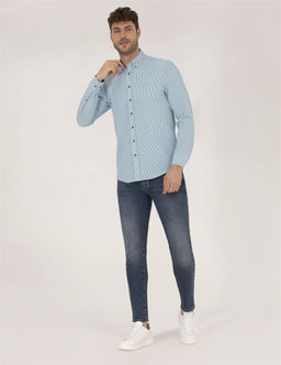 Aqua Slim Fit Uzun Kollu G_mlek - Pierre cardin фото 4