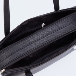 Сумка женская TEXTURA, тоут, средний размер, цвет чёрный  фото 3