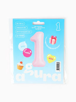 Воздушный шар фольгированный 40" Цифра 1