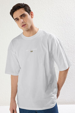 TRENDYOL MAN Siyah Oversize/Genis Kesim K?sa Kol Game Over Bask?l? T-Shirt TMNSS23TS00247 - Trendyolmilla фото 2