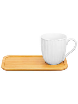 Набор кружек с блюдцами д/ десерта 4 пр. 330 мл 12*8,5*9,5 см Ампир фарфор - Elan gallery фото 5