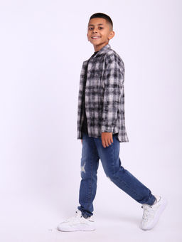 РБ018 Рубашка Дакота (черный) - Милаша фото 7