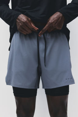 Pantal?n corto de doble capa con DryMove - H&m фото 11