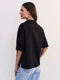 Блуза оверсайз из хлопка и вискозы ZR2605012010-50 / Zarina