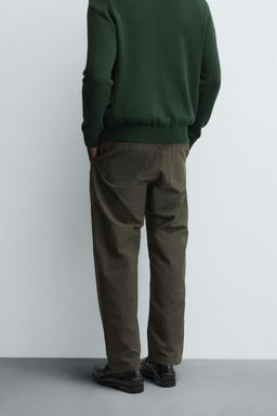 WASHED STRAIGHT-LEG TROUSERS - Zara фото 3