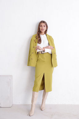 12098 Костюм брючный в цвете шартрез - Martichelli фото 16