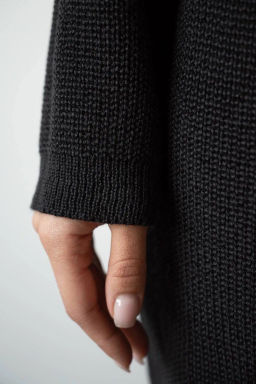 Вязаное платье ПЛв 1063 Черный