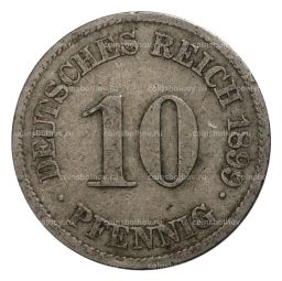 10 пфеннигов 1899 года J Германия
