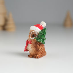 Фигурка полистоун «Совушка в красном колпаке», 3.5×3×4.5 см, МИКС