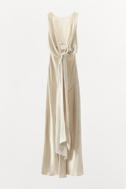 LIMITED EDITION CRINKLED-EFFECT SATIN DRESS - Zara фото 3