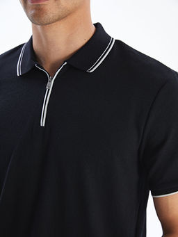 Polo Yaka Penye Erkek Ti??rt