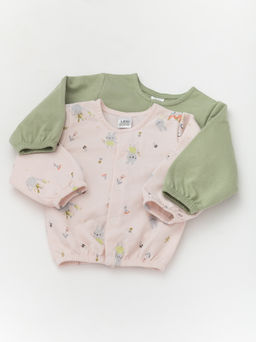 Кофта утепленная комплект 2шт., беж/бирюза - Lesi kids фото 9