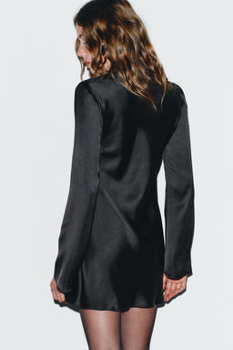 SATIN DRESS WITH FOULARD - Zara фото 16