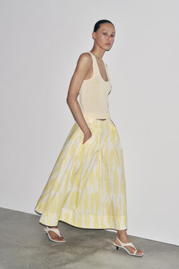 ZW COLLECTION PRINTED MIDI SKIRT