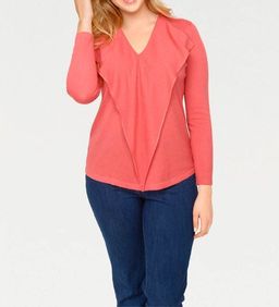 Пуловер, коралловый - Patrizia dini фото 6