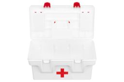 Ящик для медикаментов-аптечка 16 л 40,5*23,5*21 см Массимос крыш.с 2-мя защел.и 2-мя органай+вклад - Elan gallery фото 12