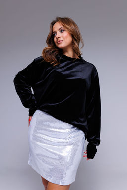 Юбка AURA 5047-164 серебро  фото 5