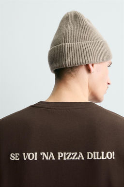 PIZZERIA LA MONTECARLO PRINT T-SHIRT - Zara фото 14