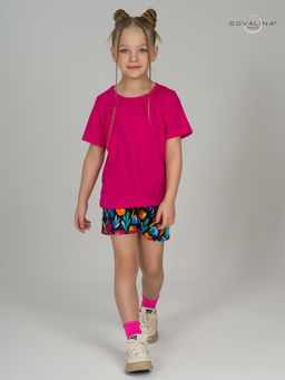 Костюм Лайт фуксия-акварельные цветы - Sovalina фото 13