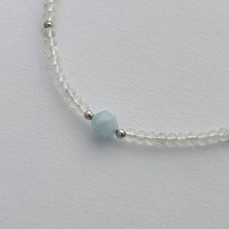 Колье из Горного Хрусталя с Кварцем 38 см +