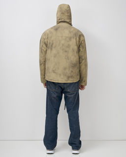 Куртка спортивная мужская весна осень бежевого цвета 25473B