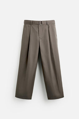 BELTED PLEATED TROUSERS - Zara фото 6