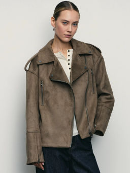 Куртка из искусственной замши с ремнём / Zarina