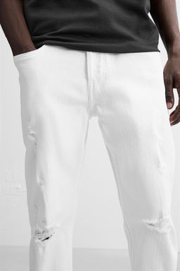 RIPPED SKINNY FIT JEANS - Zara фото 5