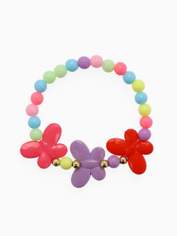 Цена за 2 шт. Набор детских браслетов «Выбражулька» 3 шт. d=5 см бабочки и буквы, цветные