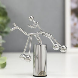 Маятник настольный антистресс «Человечек на коне», 11.5×9.5×5 см