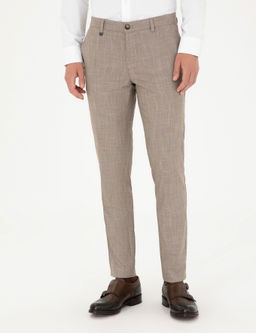 Bej Ex. Slim Fit Kuma_ Pantolon - Pierre cardin фото 2