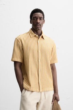 STRIPED TEXTURED SHIRT - Zara фото 2