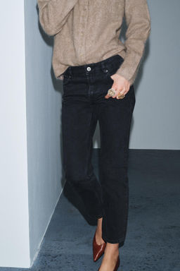 ZW COLLECTION MID-WAIST FULL LENGTH JEANS - Zara фото 30