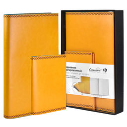 Ежедневник недатированный + обложка для паспорта, формат А5, 160л., мягкий переплёт,, А5+, арт. 5037