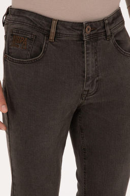 Erkek Kahverengi Slim Fit Jean Pantolon